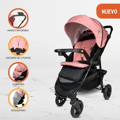 BABY HAPPY - Coche Cuna de Lujo «NEW VALENCIA» Graffiti Pink
