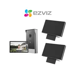 EZVIZ - Videoportero doméstico HP7 2K + 2 Unid Monitor Táctil Inteligente SD7-