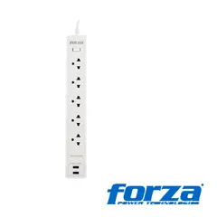 FORZA - Protector Tensión Fsp-512Usbw 1200J 1540W Blanco
