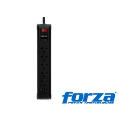 FORZA - Regleta De 6 Tomas Negro 220v Ps-1006b 03 Metros de cable