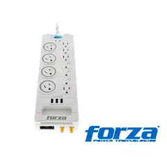 FORZA - Protector tensión 800J/1750W FSP-1011USBW USB, RJ45 coaxial