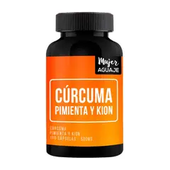 MUJER AGUAJE - Cúrcuma, Pimienta y Kion 500 mg