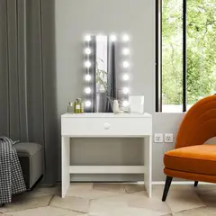 VENTITAS HOME - Tocador + Espejo Clarice Color Blanco