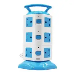 GENERICO - Torre Enchufe Tomacorriente Extensión Múltiple 3 Pisos + usb