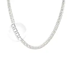 CLEO JOYAS & ACCESORIOS - Cadena malla eslabones plata hombre