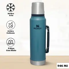 STANLEY - Termo de Bebida Classic Azul Lake 946 Ml