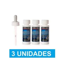 KIRKLAND - Minoxidil 5% - 3 frascos/meses - incluye gotero original