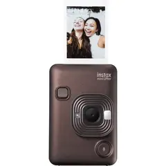 FUJIFILM - Instax Mini LiPlay Cámara instantánea híbrida - Bronce
