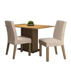 MADESA - Juego de Comedor Manu con 2 Sillas