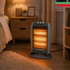 Alfano - Estufa de cuarzo 2 en 1 1200 w
