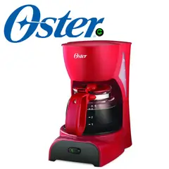 OSTER - Cafetera bvstdcdr5r de 4 tazas - rojo