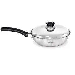 RECORD - Sartén Inoxset Acero Inoxidable Tapa Acero N°22