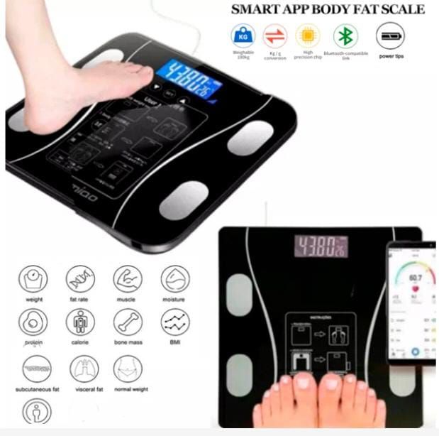 Balanza Digital Inteligente Negro