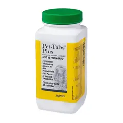 ZOETIS - PET TABS PLUS 60 TABLETAS SUPLEMENTO VITAMIMAS MASCOTA