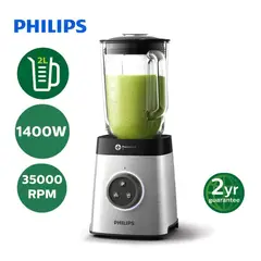 PHILIPS - Licuadora de 1400W en Acero Inoxidable HR3652/00
