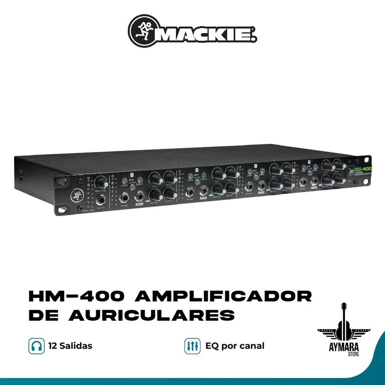HM-400 Amplificador de auriculares de 4 canales