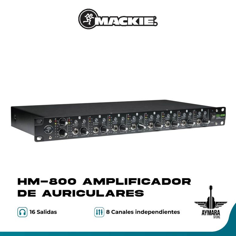 HM-800 Amplificador de auriculares de 8 canales