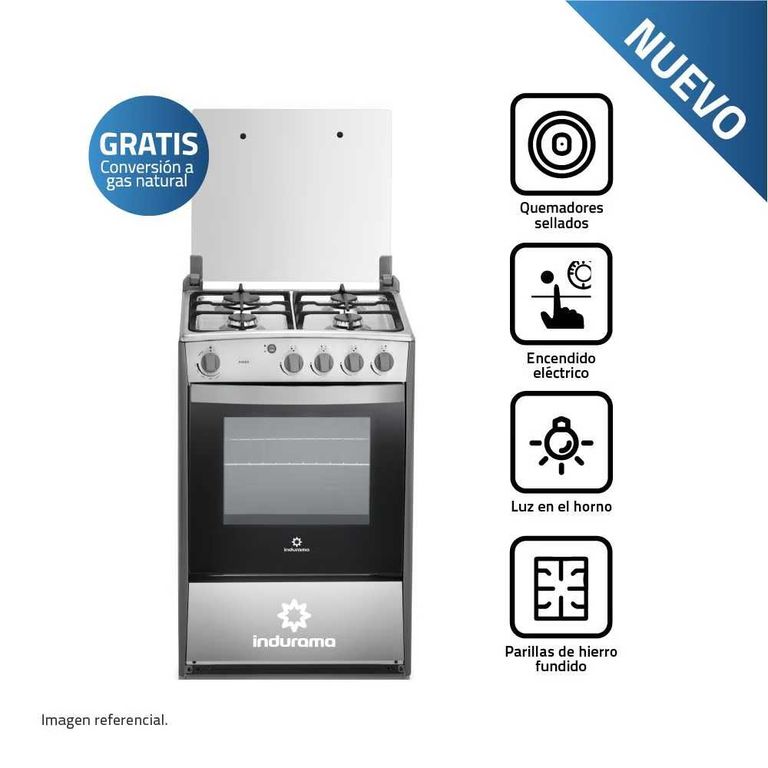 Cocina viena QZ 4 Hornillas Croma