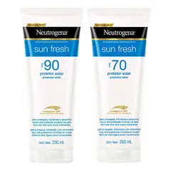 NEUTROGENA - Pack Sun Fresh Crema Fps 90 + Protector Fps 70