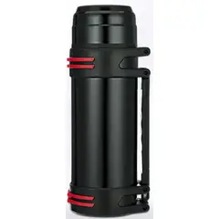 OEM - Termo para Camping Doble Acero Inoxidable 1600 ml Color Verde Militar