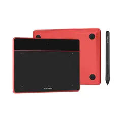 XP PEN - Tableta Gráfica XP-Pen Deco Fun Small Rojo, 6,3 x 4 Pulgadas
