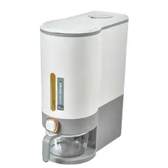 GENERICO - Dispensador de arroz, menestras o cereal de 10 kilos color Plomo