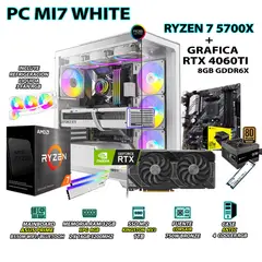 AMD - Computadora PC Gamer RYZEN 7 5700X RAM 32GB SSD 1TB GRAFICA ASUS RTX 4060TI 8GB