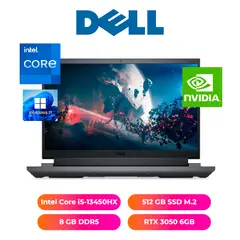 DELL - LAPTOP G15 5530 15 INTEL CORE i5-13450HX 8GB RAM 512GB SSD NVIDIA RTX 3050 6GB