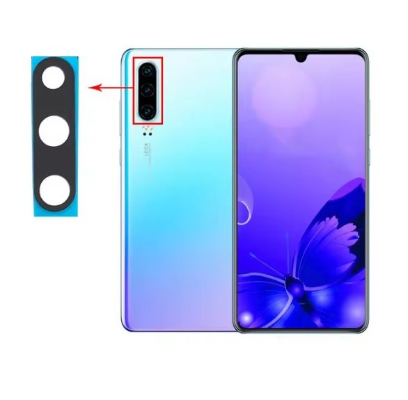 Repuesto lente Vidrio de cámara Huawei P30