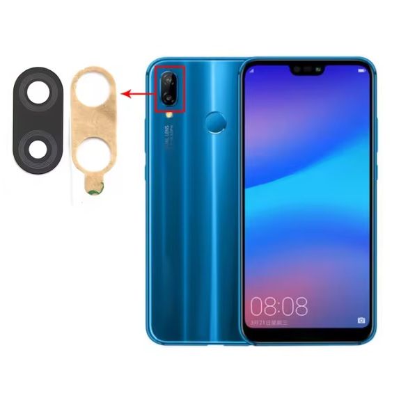 Repuesto lente Vidrio de cámara Huawei P20 Lite