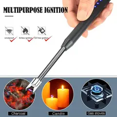 OEM - Encendedor Eléctrico Flexible de cocina Recargable USB