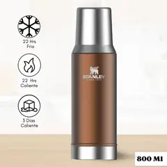 STANLEY - Termo de Bebida Mate System Dorado 800 Ml