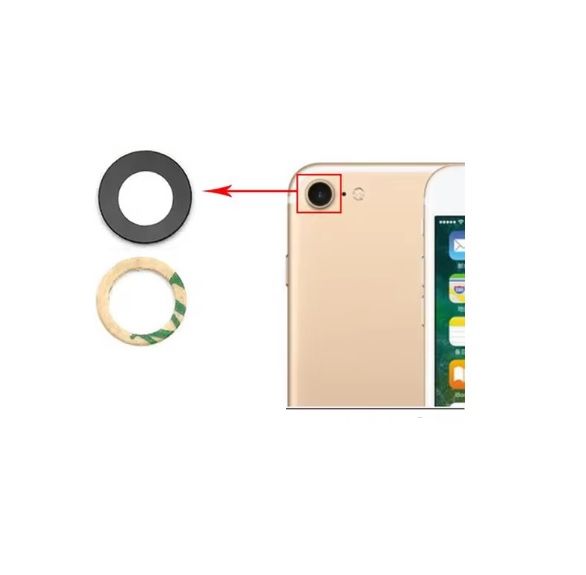 Repuesto lente Vidrio de cámara iPhone 8
