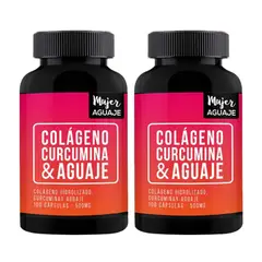 MUJER AGUAJE - Colágeno Curcumina y Aguaje 500 mg Pack x 2