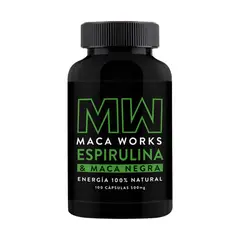 MACA WORKS - Espirulina y Maca Negra 500 mg