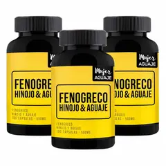MUJER AGUAJE - Fenogreco Hinojo y Aguaje 500 mg Pack x 3