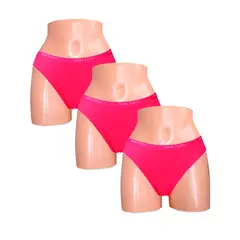 SWEET COTTON - Pack x3 Bikini Fuscia