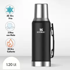 STANLEY - Termo de Bebida Mate System Negro 1.2l