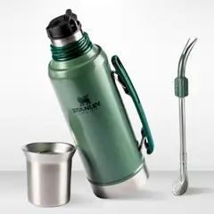 STANLEY - Termo de Bebida Mate System 1.2l + Bombilla Verde