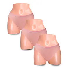 SWEET COTTON - Pack x3 Bikini Palo Rosa