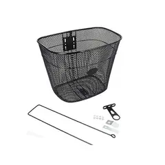Box Bike - Canasta para Bicicletas de Metal - Negra