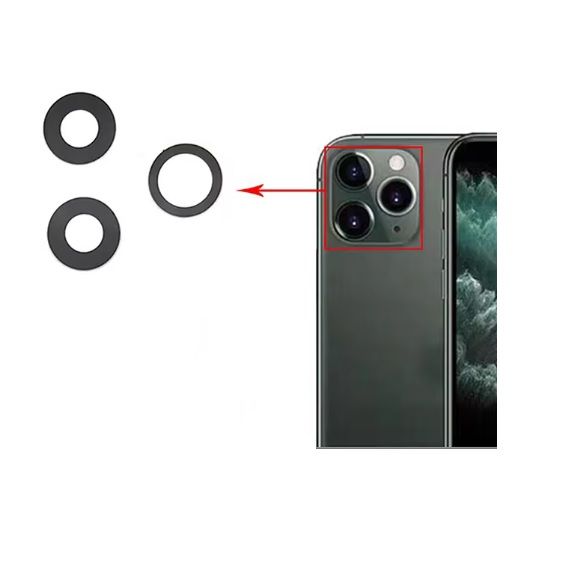 Repuesto lente Vidrio de cámara iPhone 11 Pro