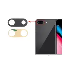 GENERICO - Repuesto lente Vidrio de cámara iPhone 8 Plus