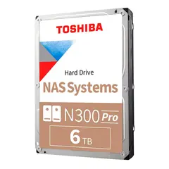TOSHIBA - Disco duro N300 PRO NAS 6TB SATA 6 0Gbs 7200rpm 512MB 3 5