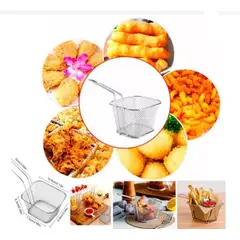 GENERICO - Mini escurridor de frituras Canasta para mesa