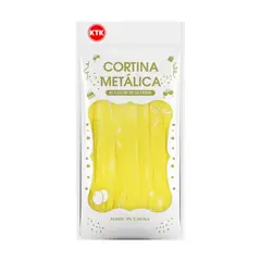 KTK - Cortinas Lisa Pastel Amarillo Para Fiesta