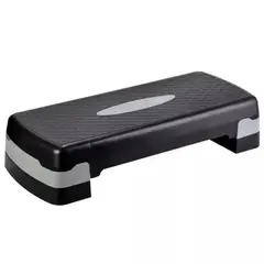 WINNER - Step Importado 2 Niveles Gimnasio Negro/Gris