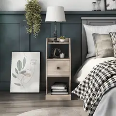 TU MESITA - Velador Moderno Oriana color Duna 1 cajón