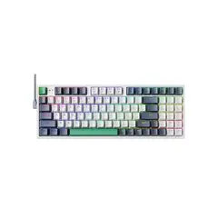MACHENIKE - Teclado Gamer Mecánico K500 Sp Brown Switch K500-B94 White