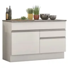 MADESA - Mueble de Cocina Glamy 120 cm - Mostrador para Lavadero con Encimera